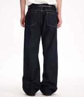Pantalon en denim pour hommes Jeans Bootcut à lisière de haute qualité, délavés, personnalisés, cargo à jambe droite, en gros Jeans baggy pour hommes