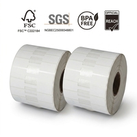 Etiquetas de Joyería Personalizadas de Papel Sintético PET en Forma de I de 70x12 mm, Resistentes al Desgarro, Impermeables, con Transferencia Térmica, para Tiendas de Oro y Plata