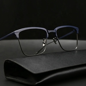 Men Japanese Handmade Pure Titanium Eyeglasses Frame For Minus High Optical Glasses Eyeglass Eyewear Spectacles Frames