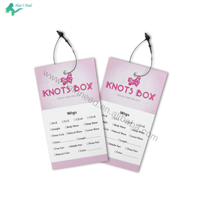 Étiquettes personnalisées imprimées sur papier pour extensions de cheveux, étiquettes pour perruques, pour les entreprises de coiffure - Product Image 3