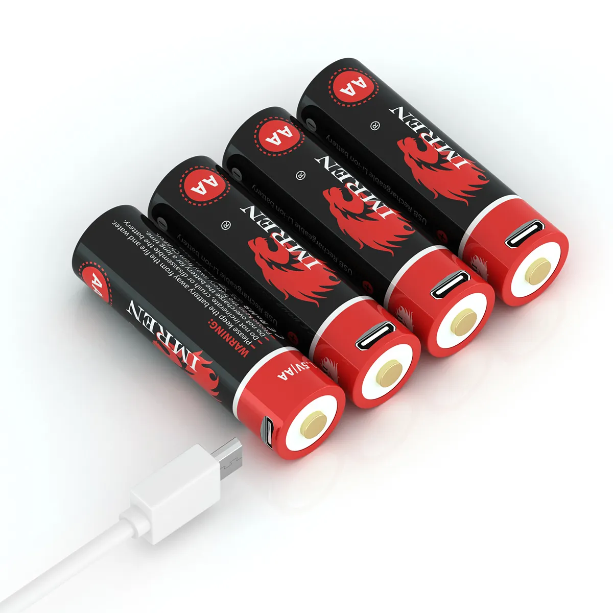 Yeni tip pil yerine USB şarj edilebilir pil 1.5v Li-ion hücre AA 8 paketi lityum piller