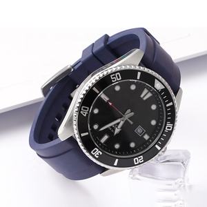 Correa de reloj de goma Real Vulcan FKM de alta calidad 20mm 22mm 24mm correa de reloj de silicona resistente al agua de liberación rápida 18/19/21/23mm - Product Image 5