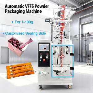 Máquina Automática Eléctrica VFFS para Envasado de Café Instantáneo en Bolsitas, Máquina de Llenado de Polvo de Grado Alimenticio y Sellado Trasero - Product Image 1