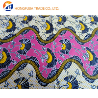 Kain Ankara Cetak Batik Afrika Pola Kaya 100% Poliester Mikrofiber Tekstil untuk Pakaian Pesta Pernikahan Fashion
