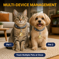 Harga pabrik OEM IP67 GPS Mini tahan air pelacak Anti hilang waktu nyata untuk hewan peliharaan anjing kucing burung perangkat pelacakan GPS mikro penjualan laris