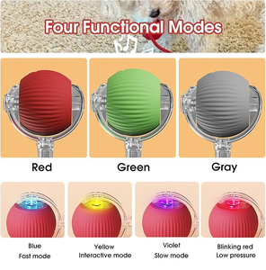 ของเล่นลูกบอลไล่สัตว์เลี้ยงอัตโนมัติสำหรับสุนัข หมุนได้ 360 องศา °   ลูกบอลของเล่นแมวอัจฉริยะแบบหมุนได้ ชาร์จไฟได้ และกลิ้งอัตโนมัติ - Product Image 2