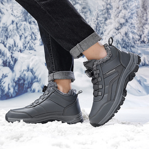 Scarponi da Neve da <span class=keywords><strong>Uomo</strong></span> per Esterno con Fodera in Peluche, Tomaia in PU, Suola in TPR, Antiscivolo, Impermeabili, Caldi, Resistenti al Gelo e Durevoli - Product Image 3