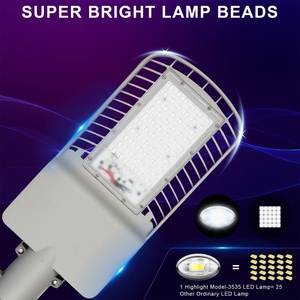 ไฟถนนโซลาร์เซลล์ LED ควบคุมระยะไกล 1000W เปิด-ปิดอัตโนมัติ กันน้ำ IP65 สำหรับไฟส่องสว่างลานจอดรถกลางแจ้ง - Product Image 4