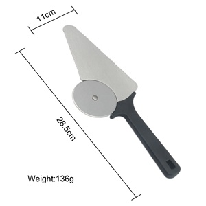 Espátula de <span class=keywords><strong>Pizza</strong></span> de acero inoxidable, cortador de pala de <span class=keywords><strong>Pizza</strong></span>, rueda, servidor de Pie, superventas - Product Image 6