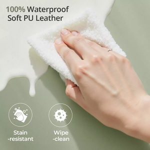 Funda para cambiador de algodón transpirable y suave para bebés recién nacidos con arnés de seguridad y base antideslizante - Product Image 2