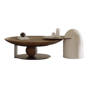 Một ánh sáng sang trọng và cao cấp Bàn cà phê cho phòng khách, một sự kết hợp vòng Walnut gỗ Bàn cà phê - Product Image 1