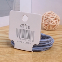 MUJU B203 Lot de 6 élastiques à cheveux basiques en spandex, 5 cm, haute élasticité, sans couture, avec logo personnalisé, carte code-barres, prêt à la vente, faible MOQ