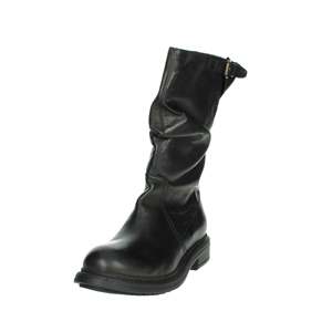 Bottes mi-mollet pour femme Manas, noires, 8901, en cuir, fermeture à boucle - Product Image 6