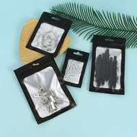 Bolsas de Embalaje de Plástico Mate Rosa con Cierre Zip de Aluminio, Bolsitas Pequeñas para Guardar Joyas y Collares, Bolsas para Muestras de Alimentos