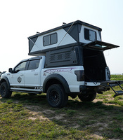 Tente de toit pour camionnette, cabine double, noire, accessoires 4x4, Alu-cab Canopy Camper