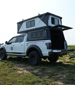 Camionnette Lit Camping-car Auvent Shell <span class=keywords><strong>toit</strong></span> <span class=keywords><strong>tente</strong></span> double cabine noir 4X4 accessoires Alu-cab auvent camping-car - Product Image 5