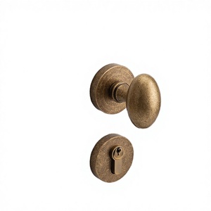 Pirinç Çağdaş Çift Kapı Kilidi Sessiz Ayrık Kilit Antik Bronz Top Düğmeli Otel Dış Mekan Atölye Kullanımı İçin - 5 Yıl Garantili - Product Image 5