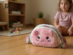 Borsa a tracolla in peluche a forma di gatto 11CM-30CM per bambini e donne - Product Image 2
