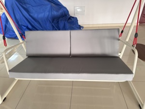 Dondolo da Giardino in Metallo Personalizzato per 2 Persone con Portabicchieri e Tettuccio Regolabile, Sedia <span class=keywords><strong>a</strong></span> Dondolo Sospesa per Veranda - Product Image 4