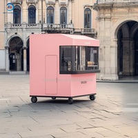 Chariot de vente ambulant commercial personnalisable en usine, design moderne, pour promotion et restauration mobile