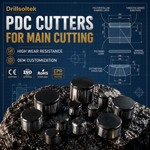 Coupe-diamant compact sur mesure <span class=keywords><strong>PDC</strong></span> 1308 1313 1613 1616 pour fabricant de forets - Product Image 4