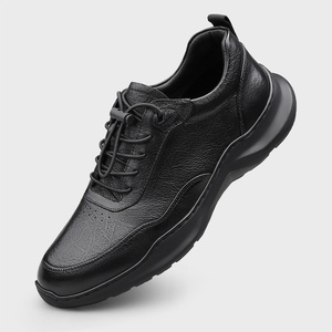 Chaussures décontractées classiques pour hommes en cuir véritable souple, résistantes à l'usure, avec des caractéristiques imperméables et respirantes - Product Image 3