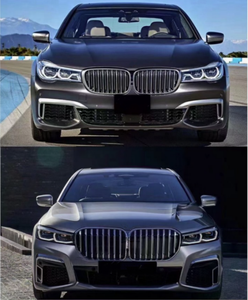Kit de carrosserie de conversion pour <span class=keywords><strong>BMW</strong></span> Série 7 G11 G12 2016-2019, mise à niveau vers le modèle <span class=keywords><strong>2020</strong></span> avec calandre, feux, capot, ailes et jupes latérales, transformation de l'ancien au nouveau - Product Image 3