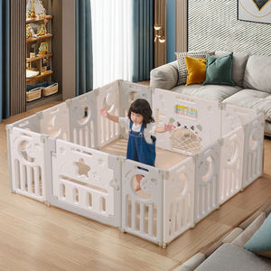 Estante de almacenamiento de forma especial de estilo conciso <span class=keywords><strong>Corralitos</strong></span> De Beb Child Guardrail Floor Crawling Mat Baby Playpen - Product Image 1