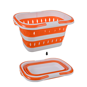 Cestini pieghevoli <span class=keywords><strong>per</strong></span> la biancheria in plastica con manici Smart salvaspazio Design <span class=keywords><strong>per</strong></span> lavare il contenitore della cucina <span class=keywords><strong>per</strong></span> il <span class=keywords><strong>bagno</strong></span> della camera da letto - Product Image 4