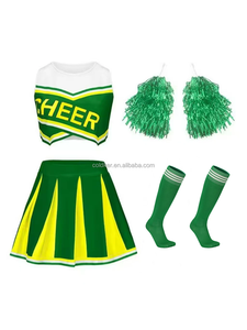Costume de <span class=keywords><strong>Cheerleader</strong></span> pour Spectacle Scénique de Club de Musique du Lycée, <span class=keywords><strong>Déguisement</strong></span> de Fête d'Halloween, Costume de Cosplay Familial - Product Image 5
