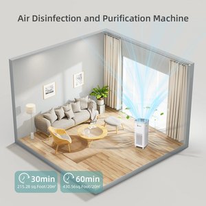 เครื่องฟอกอากาศทางการแพทย์แบบพกพาพร้อมตัวกรองคล้าย HEPA ที่สามารถนำกลับมาใช้ใหม่และล้างทำความสะอาดได้ อายุการใช้งานยาวนาน เหมาะสำหรับใช้ในครอบครัวในห้องนั่งเล่นและห้องนอน - Product Image 3