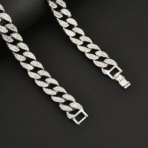 Corona testa di <span class=keywords><strong>leone</strong></span> <span class=keywords><strong>collana</strong></span> pendente <span class=keywords><strong>con</strong></span> 16mm Miami catene a maglie cubane Hip Hop cristallo placcato oro gioielli per uomo donna Unisex - Product Image 6