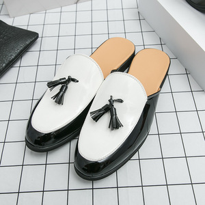 รองเท้าผู้ชายแบบสวมใส่สบาย ระบายอากาศได้ดี กันลื่น พื้นรองเท้า EVA ทนทาน  สำหรับฤดูร้อนและฤดูหนาว  หนังแก้วแบบเปิดส้น - Product Image 3