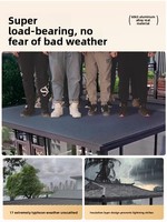 Aluminiumlegierung Doppelschichtige Isolierte Feuerhemmende Wellblech-Dachplatten im Große-Mauer-Stil für Wintergarten-Pavillon-Überdachungen