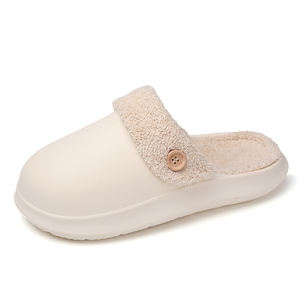 Nouveaux modèles pantoufles d'hiver blanches de haute qualité pour femmes <span class=keywords><strong>grande</strong></span> <span class=keywords><strong>taille</strong></span> 46 # sabots de fourrure d'intérieur unisexe Offre Spéciale chaussures bon marché 2023 - Product Image 2