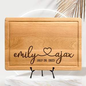 Tabla de cortar rectangular de madera de caucho de 2,0 cm de espesor, apta para lavavajillas, tabla de cortar duradera para cocina casera, comida diaria - Product Image 3