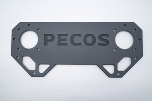 Cubierta de bisagra de Zamak fundido a presión con recubrimiento en polvo negro para componentes de cerraduras de puertas - Product Image 2