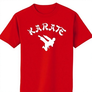 Camiseta de cuello redondo hecha a medida de transferencia de calor por sublimación para karate - Product Image 1