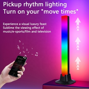 Nueva Barra <span class=keywords><strong>de</strong></span> Luz RGB 3D con Ritmo Musical, Lámpara Ambiental LED <span class=keywords><strong>de</strong></span> Colores para Decoración <span class=keywords><strong>de</strong></span> Habitaciones <span class=keywords><strong>de</strong></span> Juegos y Automóviles - Product Image 3