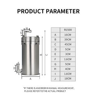 ถังกรองน้ำสแตนเลส <span class=keywords><strong>Diy</strong></span>,ถังกรองน้ำสองชั้นสำหรับกรองปลา - Product Image 6