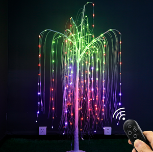 Éclairage d'arbre de saule pleureur LED extérieur intelligent RVB, lumières de Noël pour événements, décoration d'arbre de saule lumineux - Product Image 2