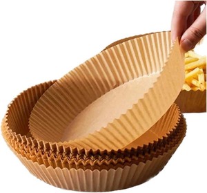 Air Fryer Filter Paper Disposable Paper Air Fryer Accessories Air Fryer Paper Sheet Food <b>Silicone</b> Offset Printing Virgin Coated - Product Image 1
