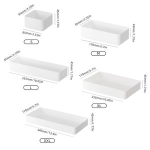 Премиальный многофункциональный органайзер для ящиков из ПЭТ с разделителями, штабелируемый, легко моющийся, прочный, для хранения кухонных принадлежностей - Product Image 6