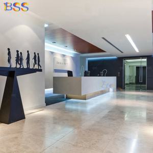 Mostrador de Recepción <span class=keywords><strong>para</strong></span> Clínica Hospitalaria, Diseño Moderno, Hecho a Medida, 2 Computadoras, Mostrador de Recepción de Mármol Blanco <span class=keywords><strong>para</strong></span> Clínica - Product Image 5