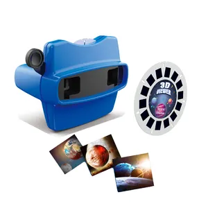 QS Factory Direct kunden spezifische pädagogische Kinderspiel zeug Picture Reel Viewer Kamera 3d View Master Toys mit Picture Disc