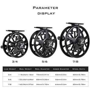 NOUVEAU Moulinet de pêche à la mouche extérieur OEM FA3/4 FA5/6 <span class=keywords><strong>FA7</strong></span>/8 en alliage d'aluminium usiné CNC - Product Image 5
