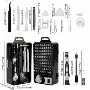 Juego <span class=keywords><strong>de</strong></span> Destornilladores <span class=keywords><strong>de</strong></span> Precisión 115 en 1 con Kit <span class=keywords><strong>de</strong></span> <span class=keywords><strong>Herramientas</strong></span> <span class=keywords><strong>de</strong></span> Reparación <span class=keywords><strong>Profesional</strong></span> Magnético, Estuche Rígido, Compatible con iPhone, PC, Relojes y Gafas - Product Image 5