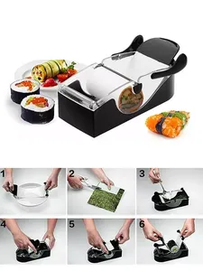 อุปกรณ์ทำซูชิ DIY แบบเป็นมิตรต่อสิ่งแวดล้อม ทำจากพลาสติก PP สำหรับห่อสาหร่าย ข้าว และผัก ทำซูชิญี่ปุ่น ทำเค้กซูชิ ใช้ในครัว - Product Image 6