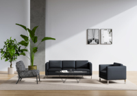 Ensemble de canapés de bureau modulaires modernes, fauteuils de salon de haute qualité, sièges commerciaux pour réception, hall d'entrée, salle de direction