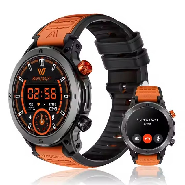 Business style Round screen Smartwatch S8 Pro with Dual Straps, HD Screen Large Battery, Multifunctional for All Users